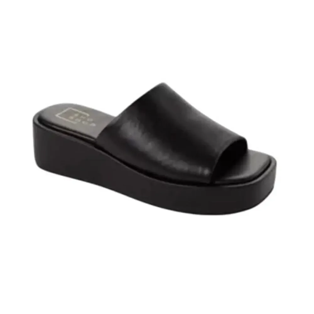Shu Shop | Black Size 8 Lourdes Slide Sandals Wedge